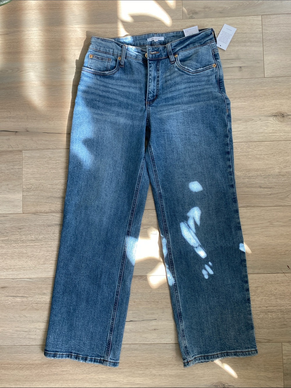 sts blue Classic High-Rise Straight Leg Jeans in Medium Blue BNWT